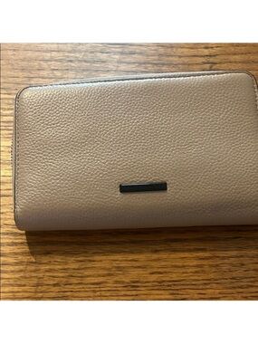 Rebecca Minkoff Taupe Leather Zip Wallet - Women